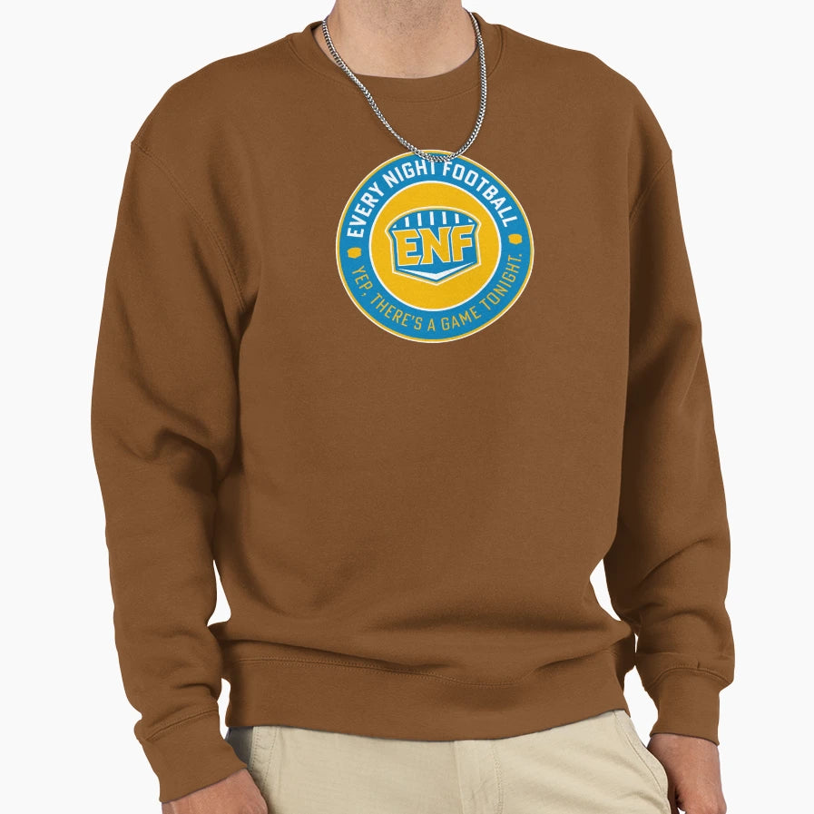 Every Night Football Circular Sweatshirt - Custom Art Print for Adults - T-Shirt, Sweatshirt, Hoodie