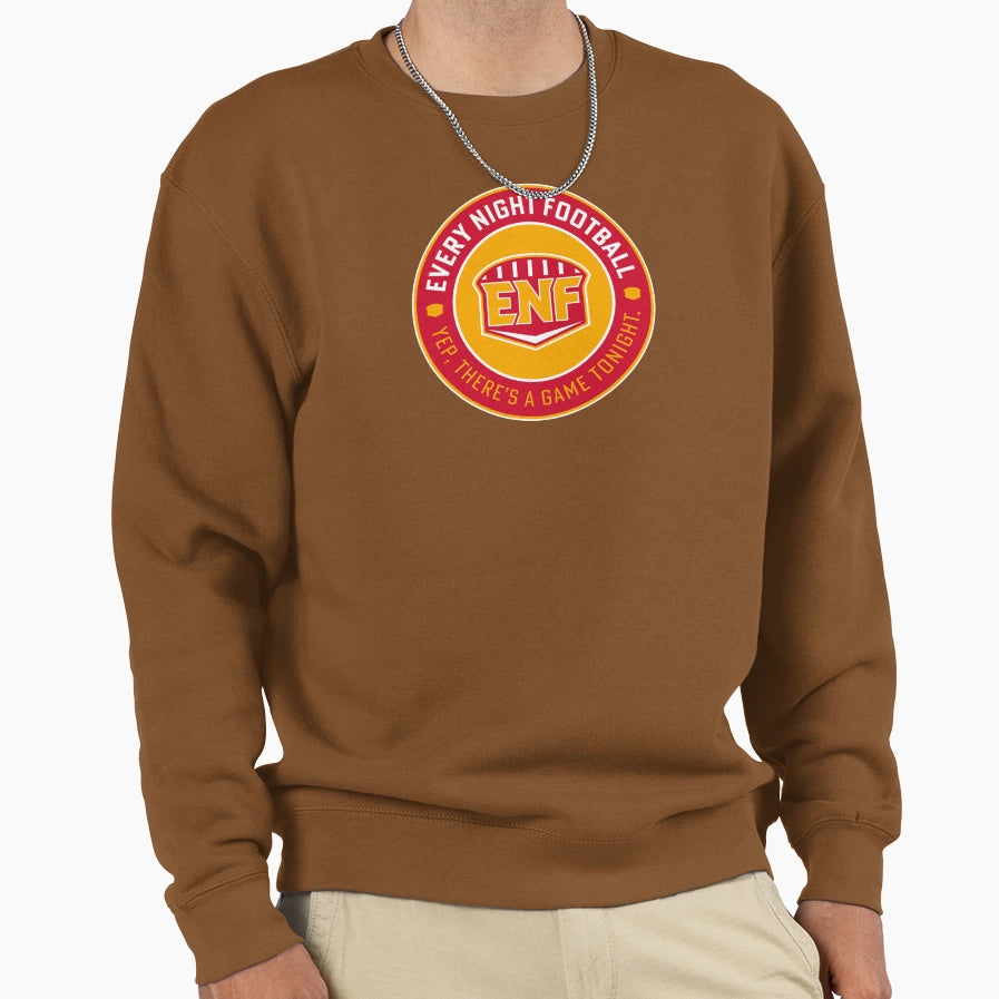 Every Night Football Circular Sweatshirt - Casual Everyday Wear Unisex - T-Shirt, Sweatshirt, Hoodie