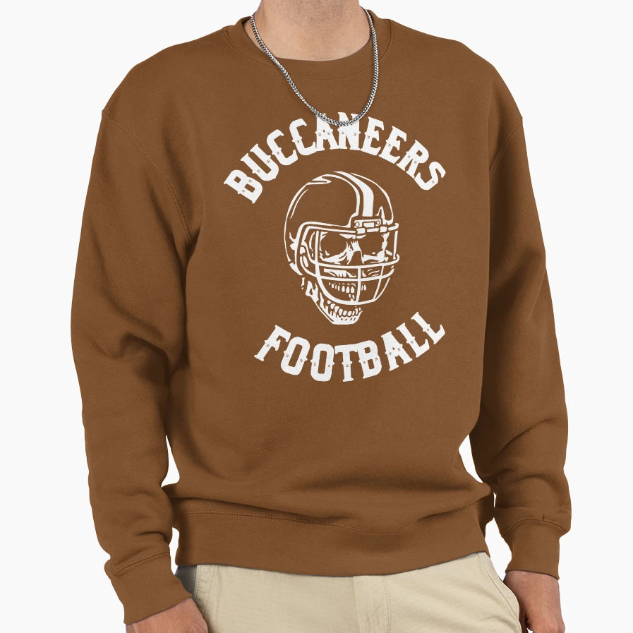 Buccaneers Skull Sweatshirt - Casual Everyday Wear for Adults - T-Shirt, Sweatshirt, Hoodie