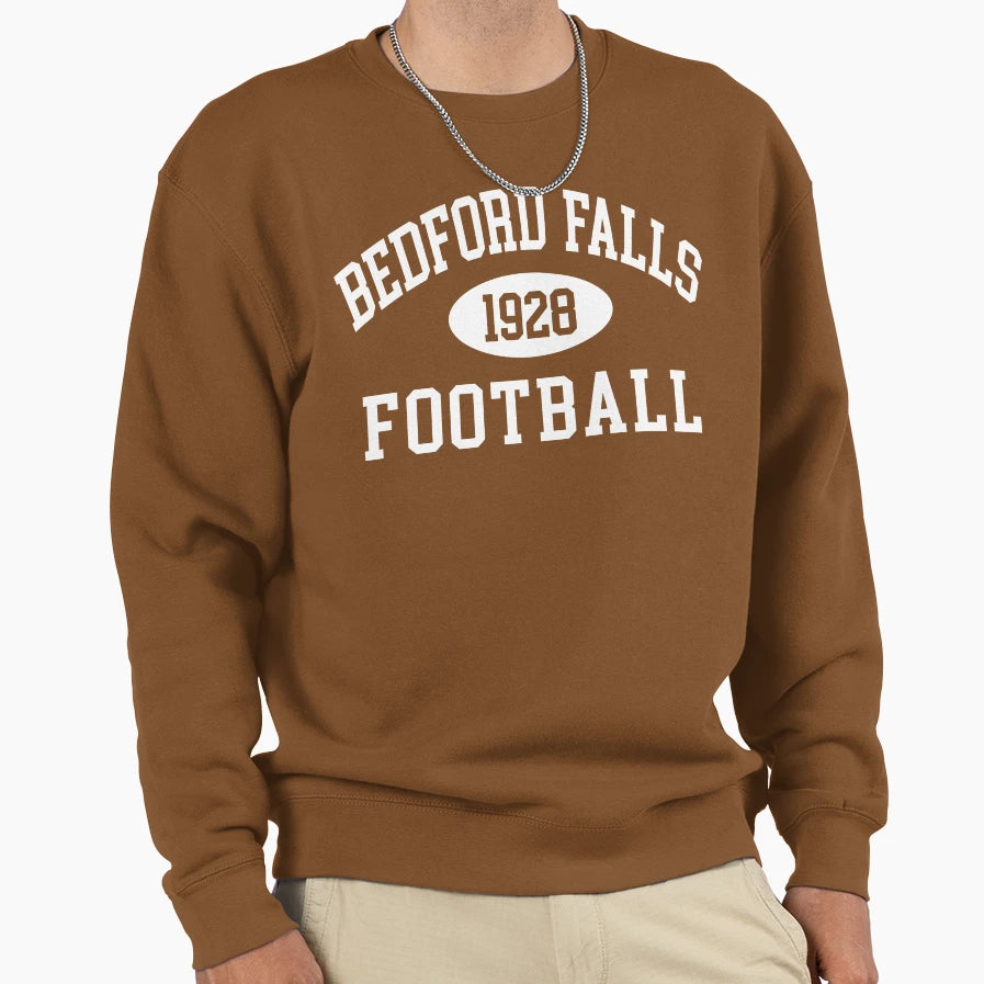Bedford Falls Football Dark T-Shirt - Novelty Apparel for Adults - T-Shirt, Sweatshirt, Hoodie