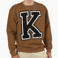 Big Varsity Letter K Sweatshirt - Trendy Graphic for Adults - T-Shirt, Sweatshirt, Hoodie