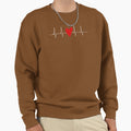 Love Heartbeat Sweatshirt - Casual Everyday Wear for Adults - T-Shirt, Sweatshirt, Hoodie