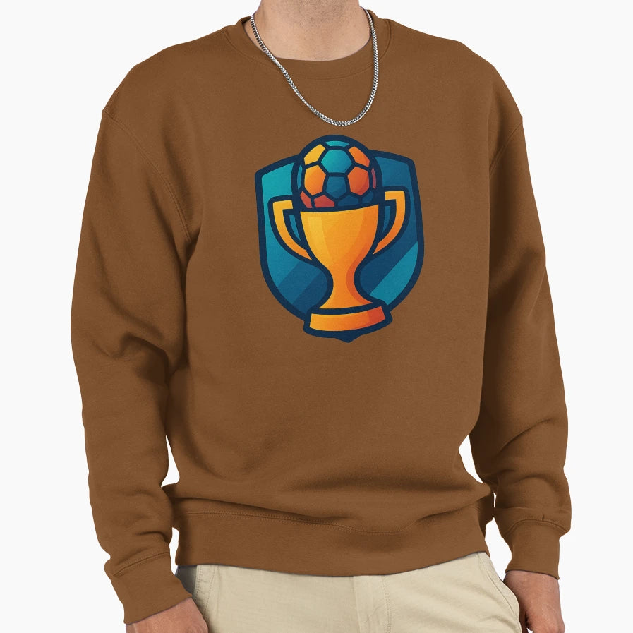 Trophy Logo Soccer Ball Sweatshirt - Unique Graphic for Adults - T-Shirt, Sweatshirt, Hoodie