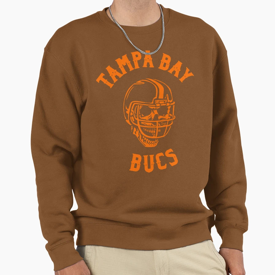 Bucs Skull Sweatshirt - Custom Art Print Unisex - T-Shirt, Sweatshirt, Hoodie