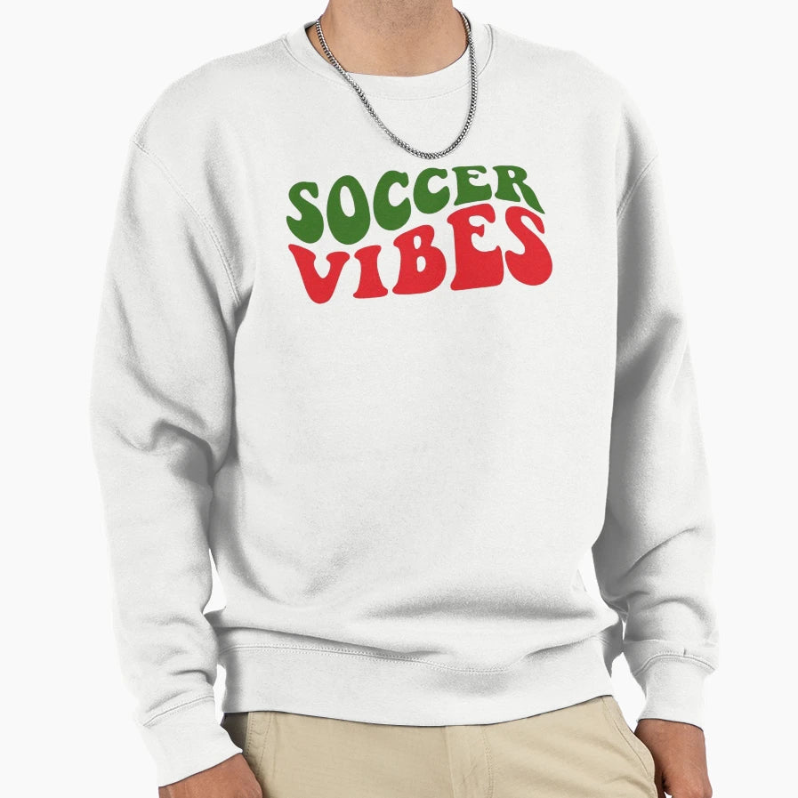 Copy Soocer Vibes Soccer Mom Sweatshirt - Custom Art Print Men Women - T-Shirt, Sweatshirt, Hoodie