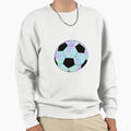 Blue Purple Soccer Ball Sweatshirt - Graphic Print Unisex - T-Shirt, Sweatshirt, Hoodie