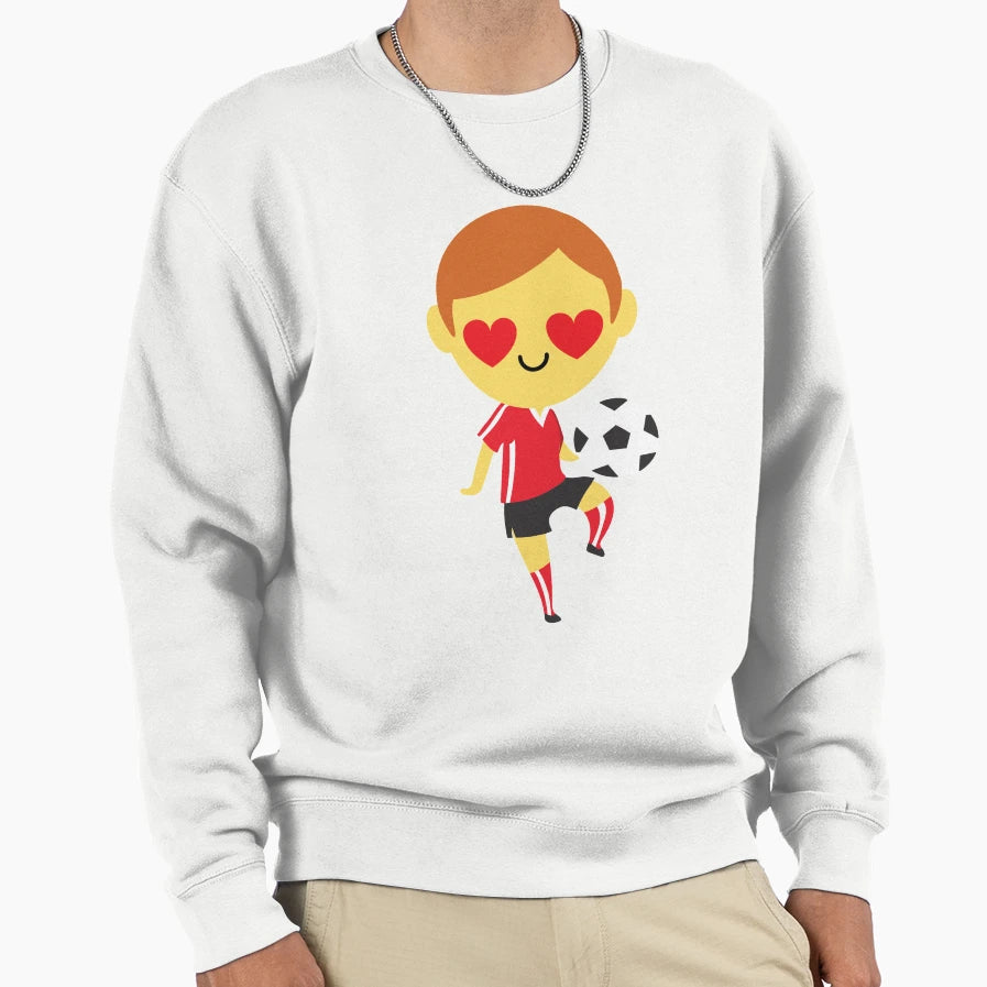 Soccer Emoji Sweatshirt - Aesthetic Graphic Men Women - T-Shirt, Sweatshirt, Hoodie