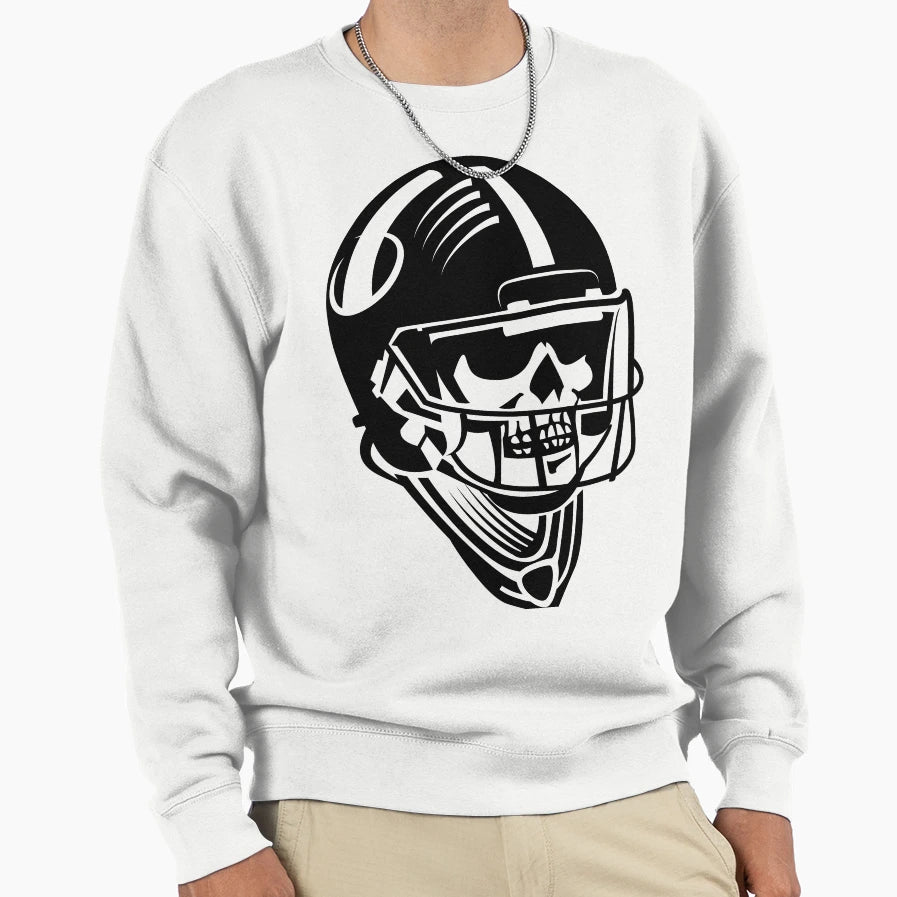 Skeleton American Football Player Sweatshirt - Novelty Apparel Unisex - T-Shirt, Sweatshirt, Hoodie