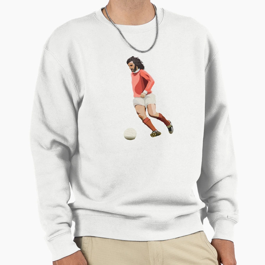 Legend George Best Sweatshirt - Streetwear Style for Adults - T-Shirt, Sweatshirt, Hoodie