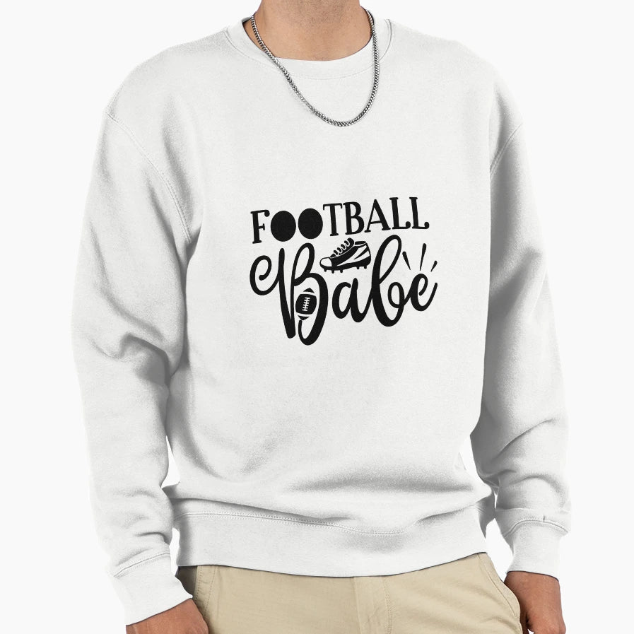 Football Babe Funny Football Lovers T-Shirt - Aesthetic Graphic Unisex - T-Shirt, Sweatshirt, Hoodie