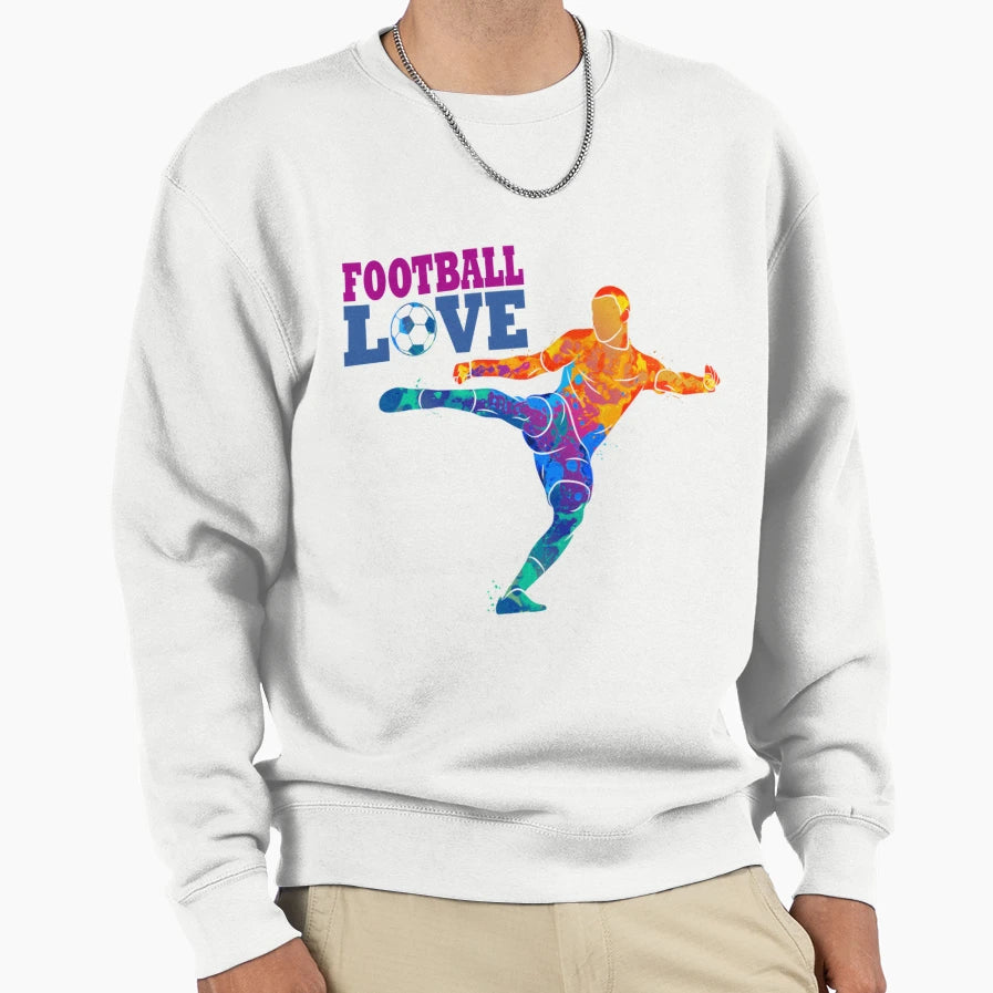 Soccer Love 01 Sweatshirt - Aesthetic Graphic Men Women - T-Shirt, Sweatshirt, Hoodie