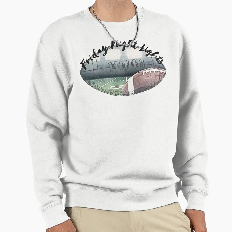 Football Friday Night Lights Sweatshirt - Aesthetic Graphic for Adults - T-Shirt, Sweatshirt, Hoodie
