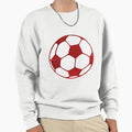 Red Soccer Ball Sweatshirt - Fun Novelty Design Men Women - T-Shirt, Sweatshirt, Hoodie