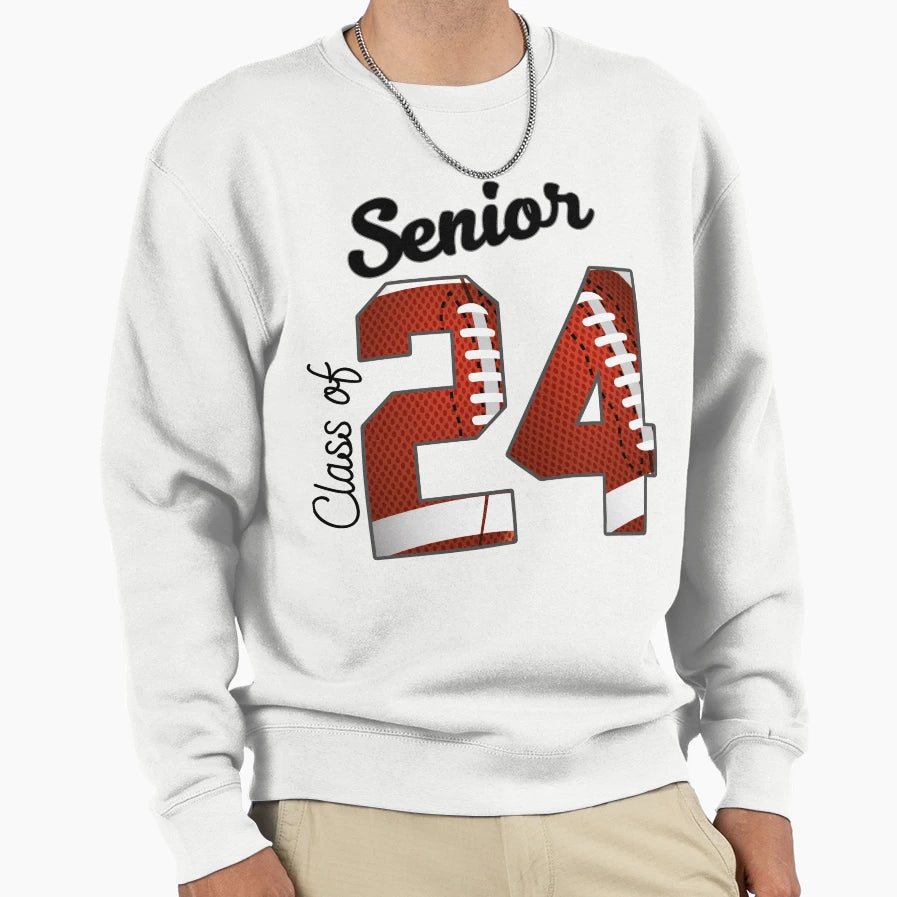 Senior Class 2024 High School Sweatshirt - Aesthetic Graphic for Adults - T-Shirt, Sweatshirt, Hoodie