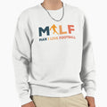 Milf I Love Football Illustration Sweatshirt - Unique Graphic for Adults - T-Shirt, Sweatshirt, Hoodie