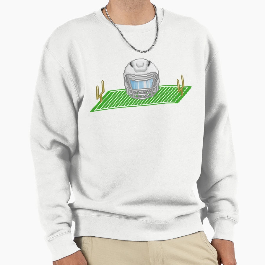 Field Helmet White 2 Sweatshirt - Minimalist Print for Adults - T-Shirt, Sweatshirt, Hoodie