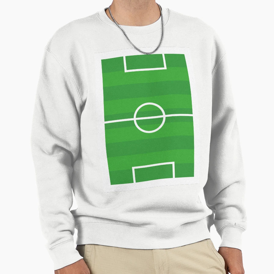 Football Pitch Sweatshirt - Trendy Graphic Unisex - T-Shirt, Sweatshirt, Hoodie