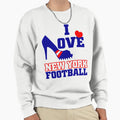 I Love New York Football American Sweatshirt - Custom Art Print for Adults - T-Shirt, Sweatshirt, Hoodie