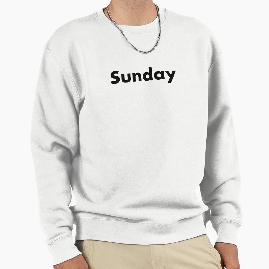 Sunday Simple Days Collection Sweatshirt - Fun Novelty Design for Adults - T-Shirt, Sweatshirt, Hoodie