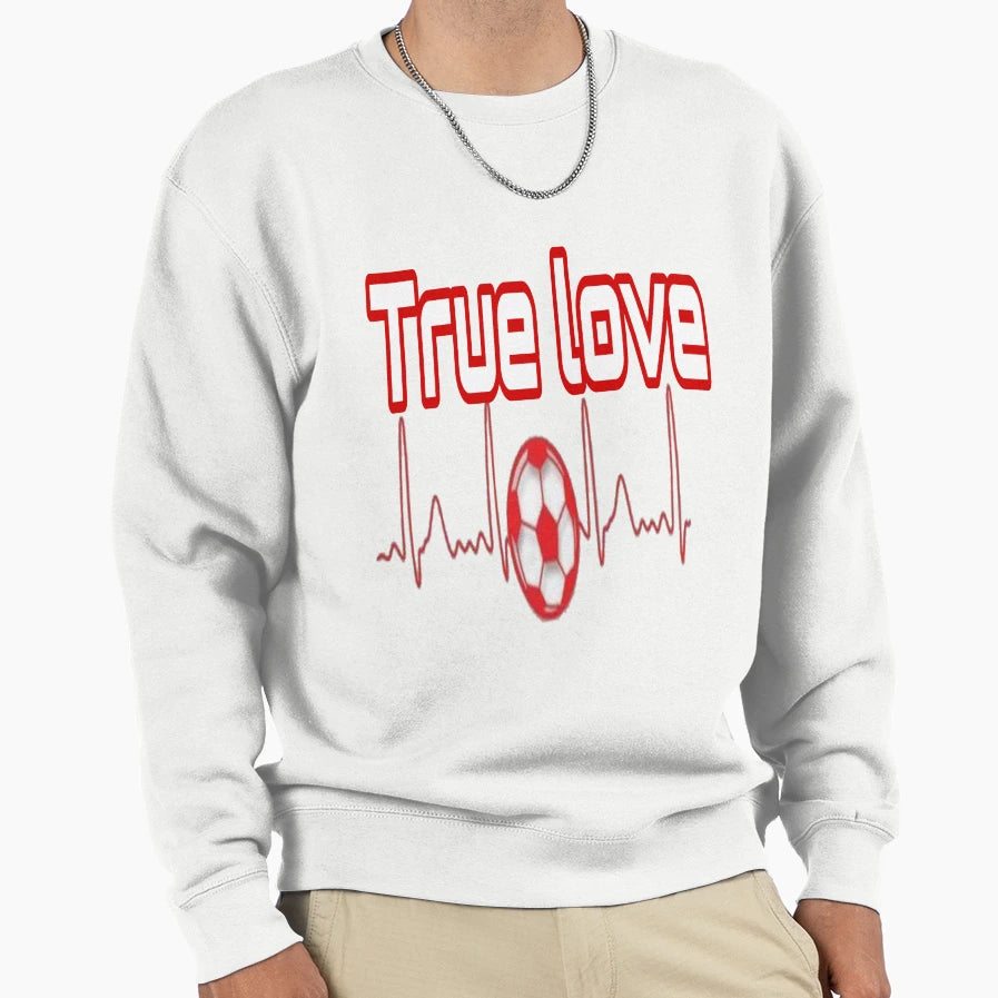 Love Football Sweatshirt - Casual Everyday Wear for Adults - T-Shirt, Sweatshirt, Hoodie