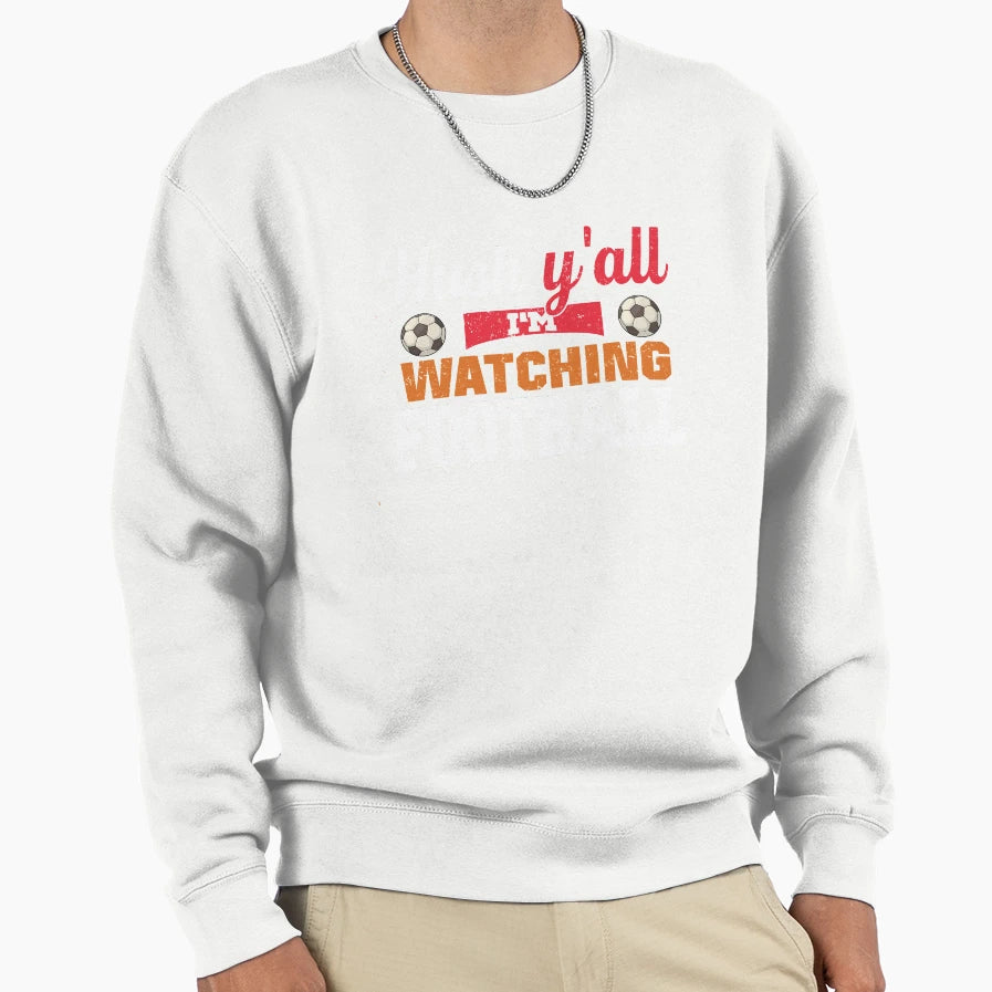 Watching Football Goes Away Playing Field T-Shirt - Graphic Print Unisex - T-Shirt, Sweatshirt, Hoodie