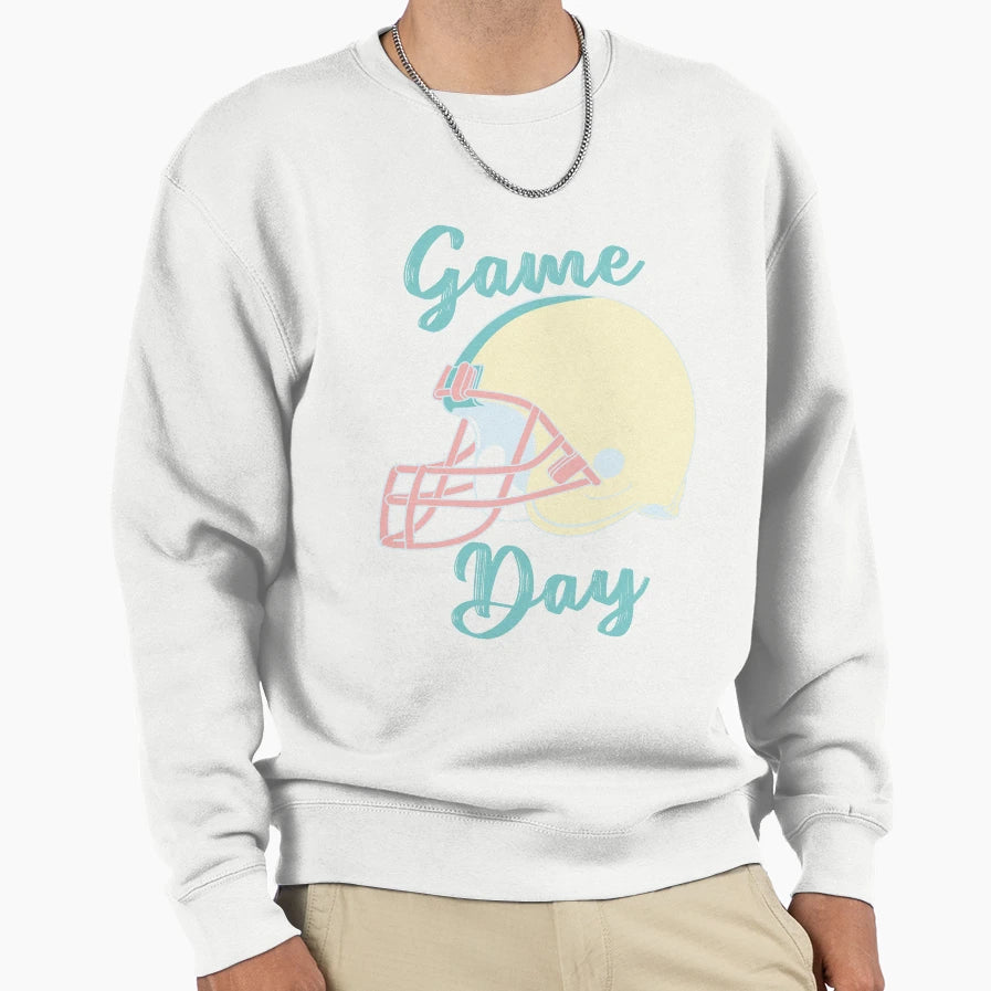 American Football Game Day Sweatshirt - Unique Graphic for Adults - T-Shirt, Sweatshirt, Hoodie