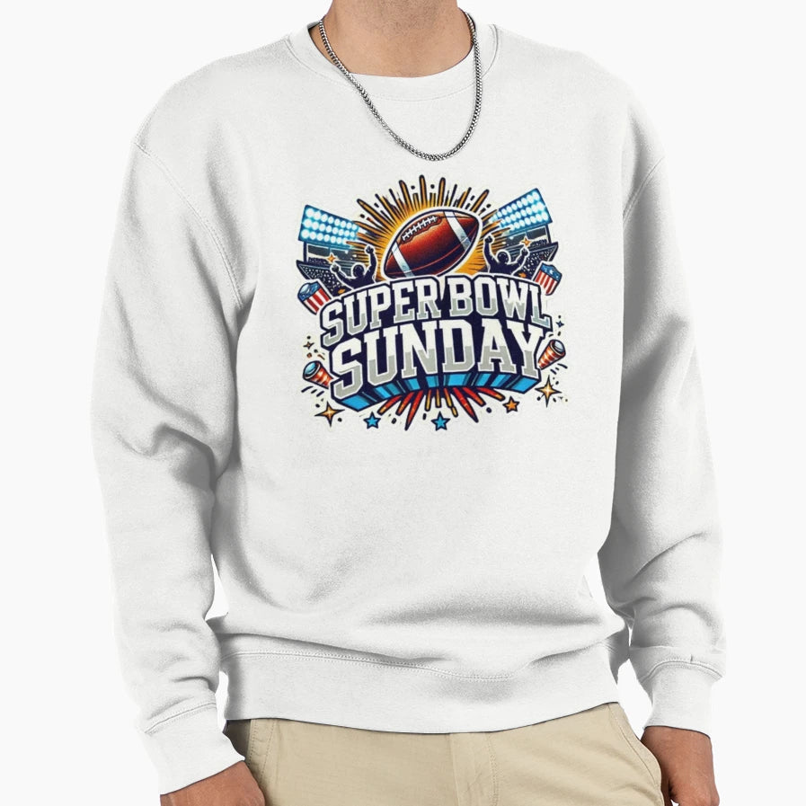 Super Bowl Sunday Sweatshirt - Casual Everyday Wear for Adults - T-Shirt, Sweatshirt, Hoodie