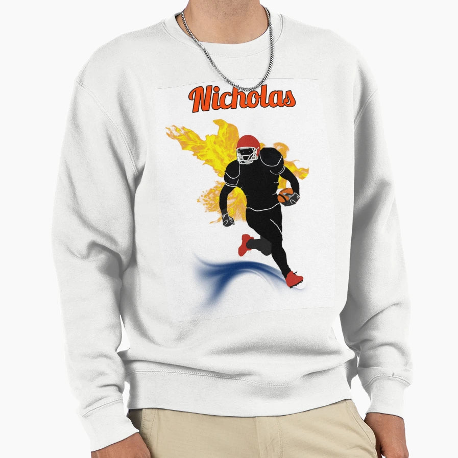 Nicholas American Football Champion Sweatshirt - Streetwear Style Men Women - T-Shirt, Sweatshirt, Hoodie