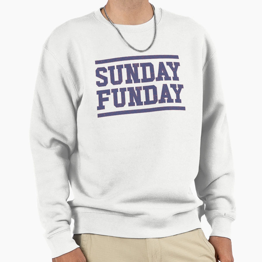 Sunday Funday Bills Sweatshirt - Streetwear Style for Adults - T-Shirt, Sweatshirt, Hoodie