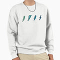 Blue Lightning Bolts Sweatshirt - Minimalist Print Unisex - T-Shirt, Sweatshirt, Hoodie