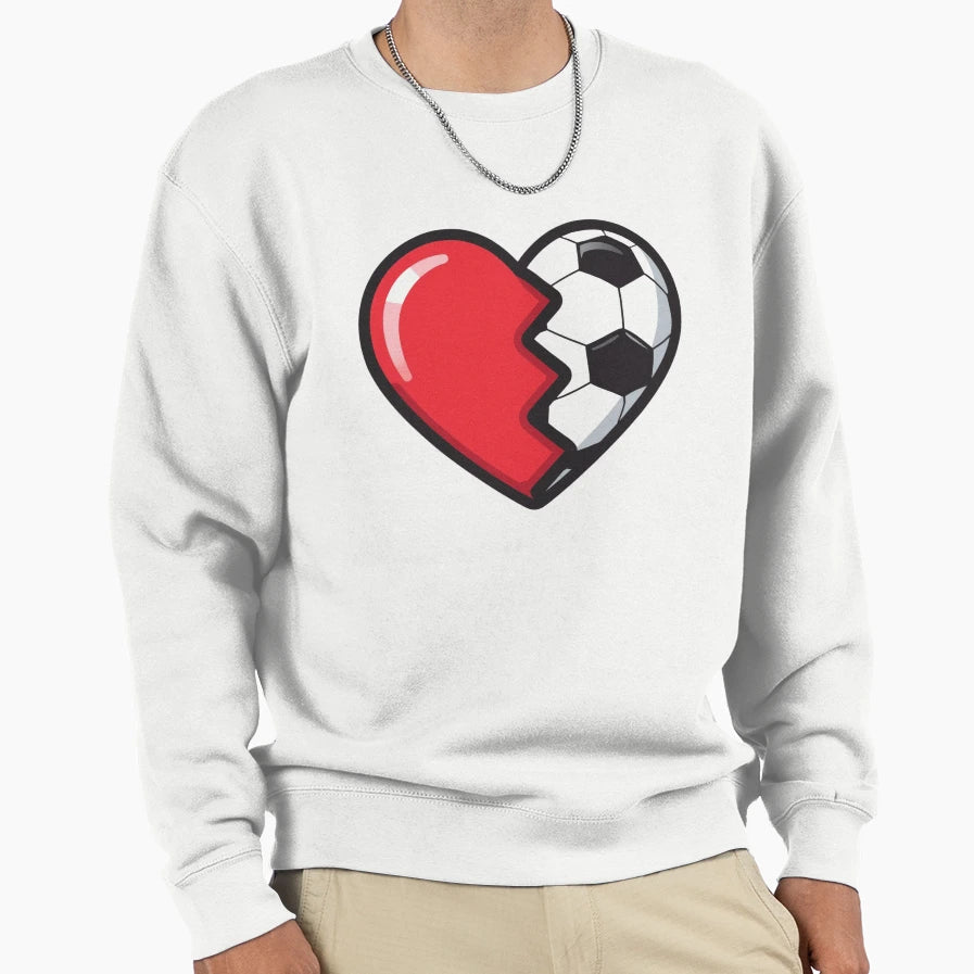 Love Football Soccer Sweatshirt - Streetwear Style for Adults - T-Shirt, Sweatshirt, Hoodie