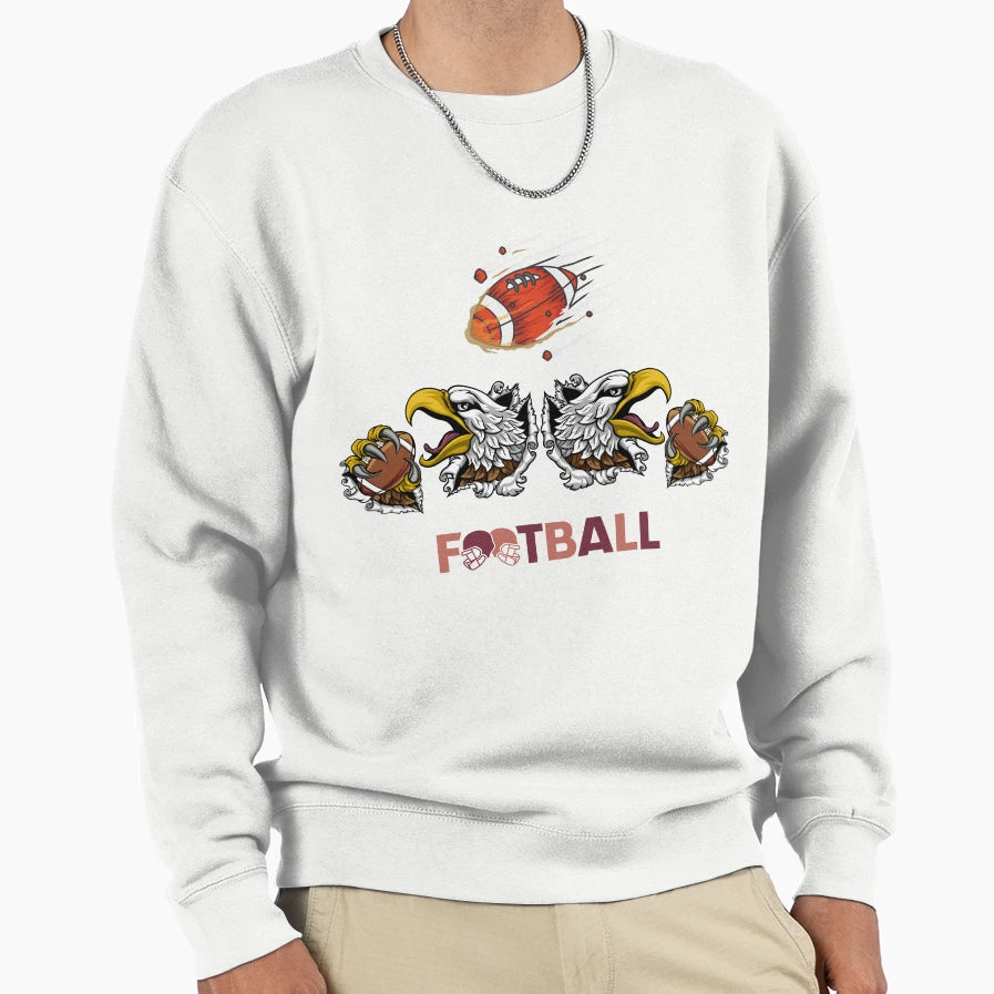 Eagle Holding American Sweatshirt - Casual Everyday Wear for Adults - T-Shirt, Sweatshirt, Hoodie