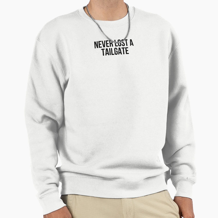 Never Lost Tailgate Black Sweatshirt - Fun Novelty Design for Adults - T-Shirt, Sweatshirt, Hoodie