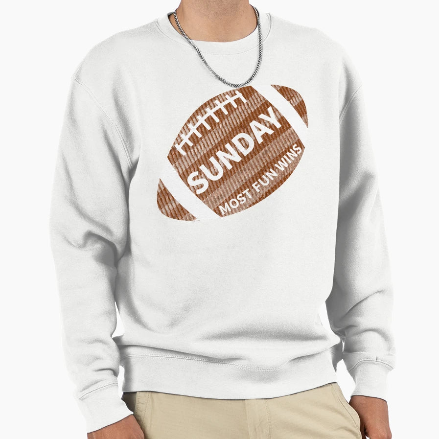 Sunday Funday Sweatshirt - Graphic Print Unisex - T-Shirt, Sweatshirt, Hoodie
