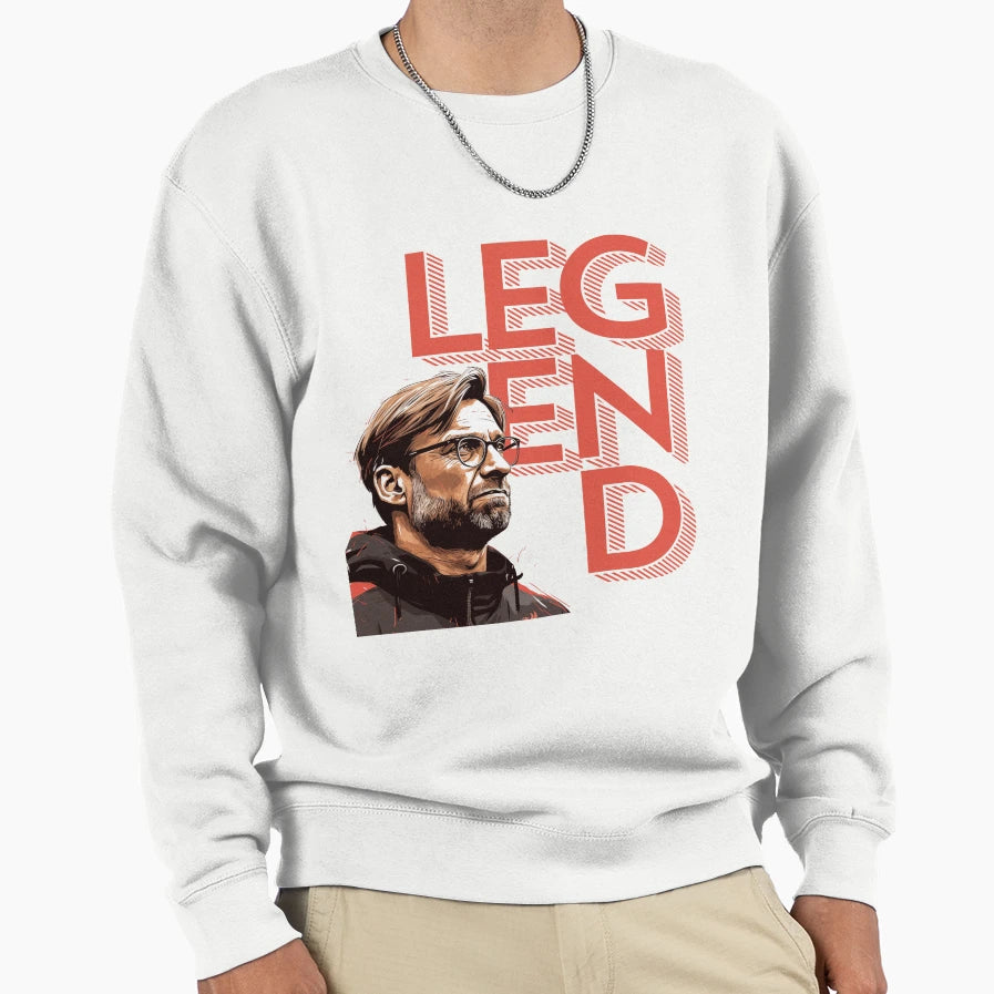 J Rgen Klopp Legend Slogan Sweatshirt - Custom Art Print Unisex - T-Shirt, Sweatshirt, Hoodie