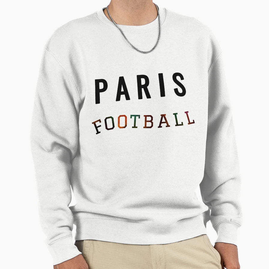 Paris Football Sweatshirt - Minimalist Print for Adults - T-Shirt, Sweatshirt, Hoodie