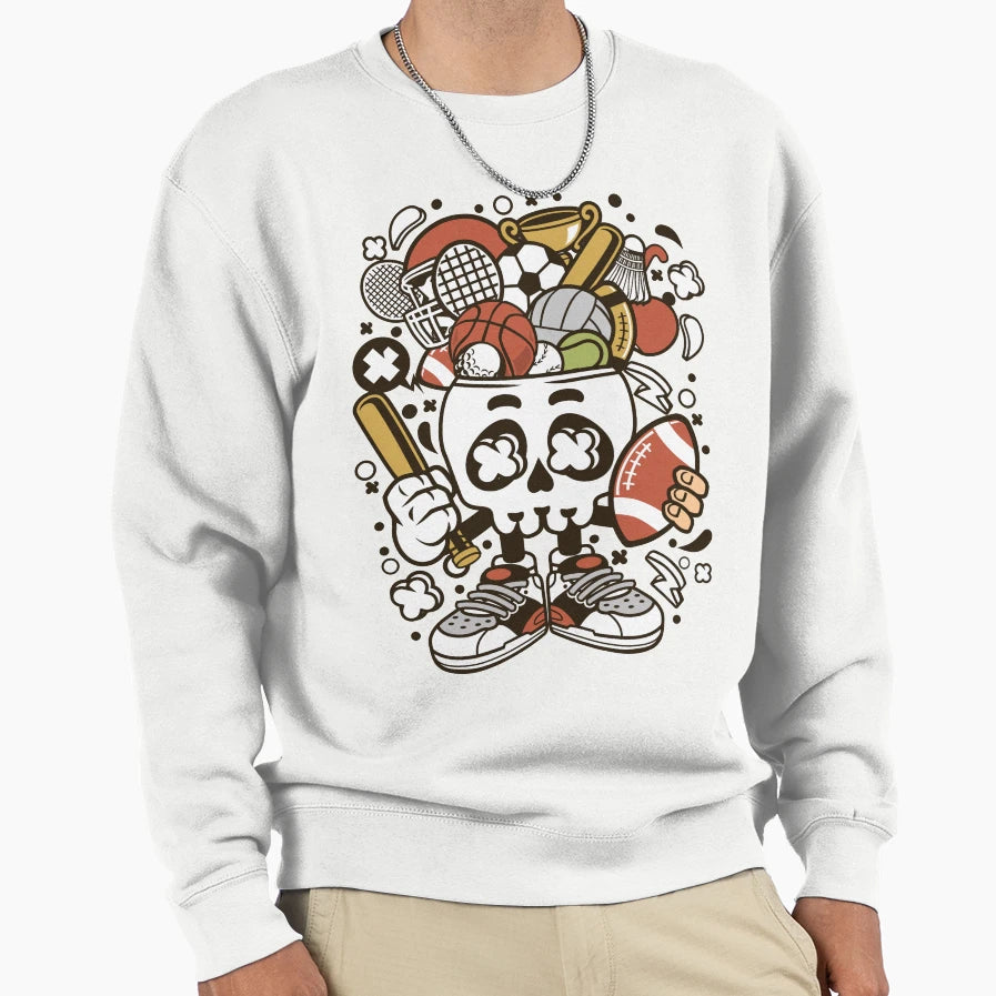 Sports Head Sweatshirt - Custom Art Print Men Women - T-Shirt, Sweatshirt, Hoodie