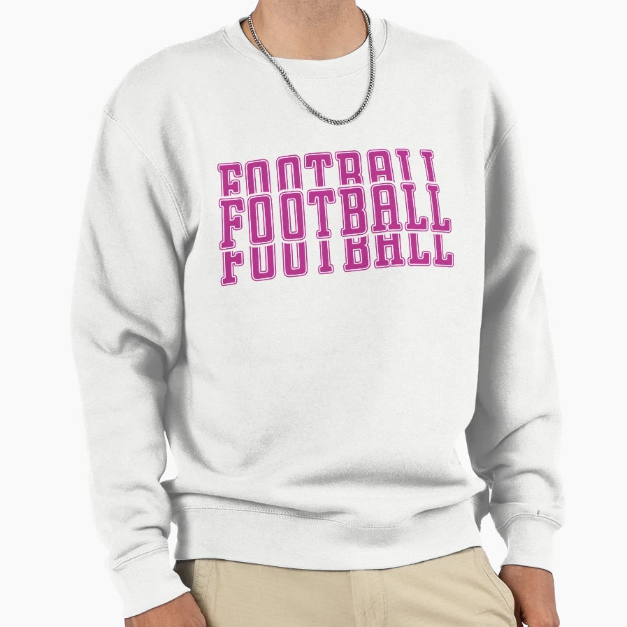 Just Who Loves Football Football Mom Sweatshirt - Minimalist Print Unisex - T-Shirt, Sweatshirt, Hoodie