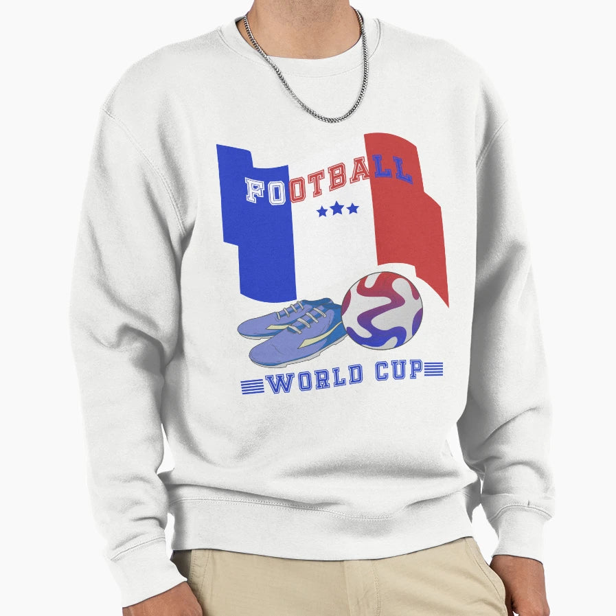 Football Football France World Cup Sweatshirt - Aesthetic Graphic Unisex - T-Shirt, Sweatshirt, Hoodie
