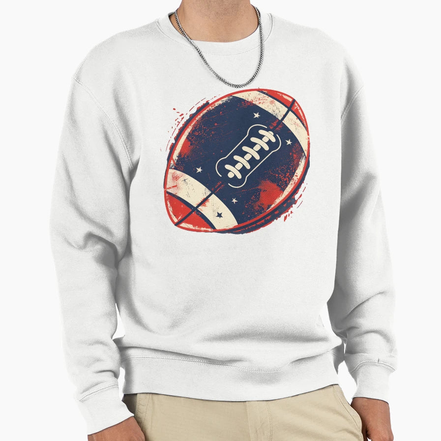 Grunge American Football Stars Sweatshirt - Minimalist Print for Adults - T-Shirt, Sweatshirt, Hoodie