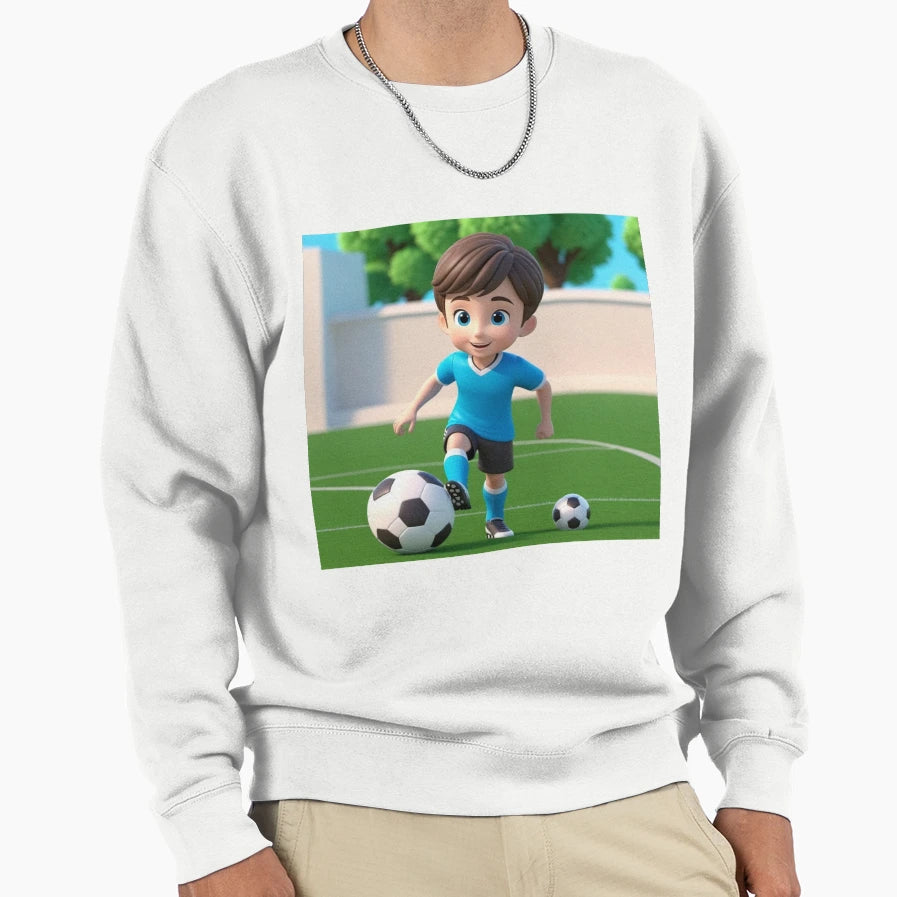 Dylan Playing Soccer Sweatshirt - Custom Art Print Men Women - T-Shirt, Sweatshirt, Hoodie