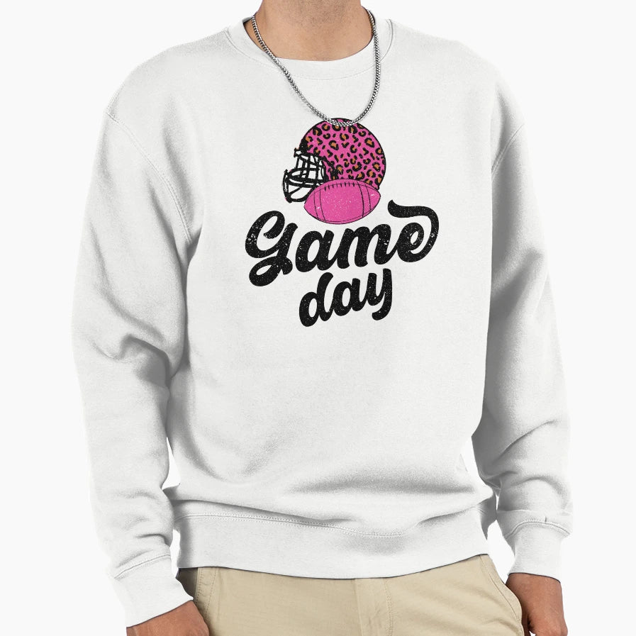 Game Day Womens Football Sweatshirt - Minimalist Print for Adults - T-Shirt, Sweatshirt, Hoodie