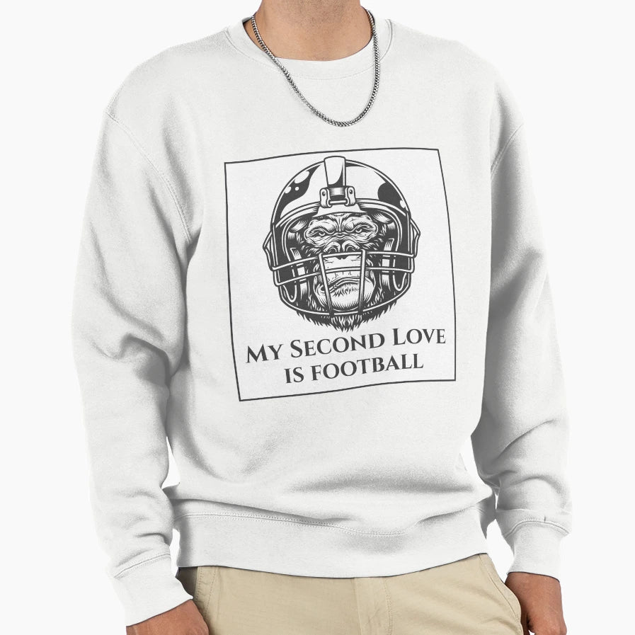 My Second Love Is Football T-Shirt - Unique Graphic Men Women - T-Shirt, Sweatshirt, Hoodie