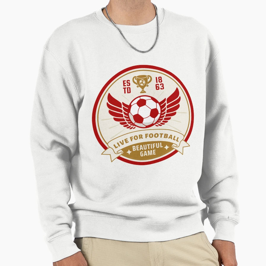 Copy Football Fuels My Soul Love Sweatshirt - Aesthetic Graphic for Adults - T-Shirt, Sweatshirt, Hoodie