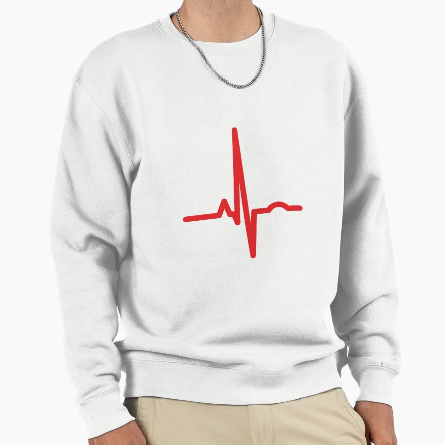 Heart Rhythm Ekg Sweatshirt - Custom Art Print Unisex - T-Shirt, Sweatshirt, Hoodie