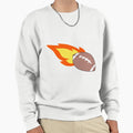 Flaming Football Sweatshirt - Novelty Apparel Men Women - T-Shirt, Sweatshirt, Hoodie