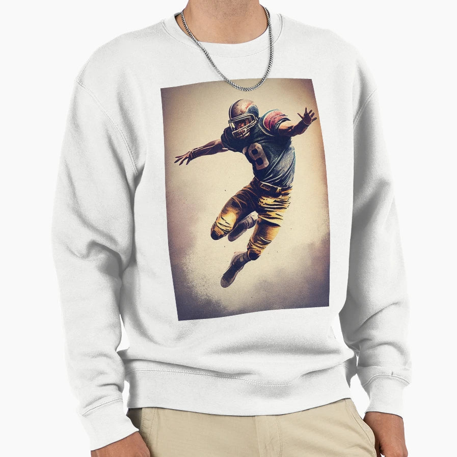Football Player Sweatshirt - Streetwear Style Unisex - T-Shirt, Sweatshirt, Hoodie