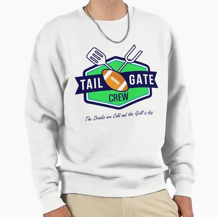 Football Tailgate Crew Sweatshirt - Unique Graphic for Adults - T-Shirt, Sweatshirt, Hoodie