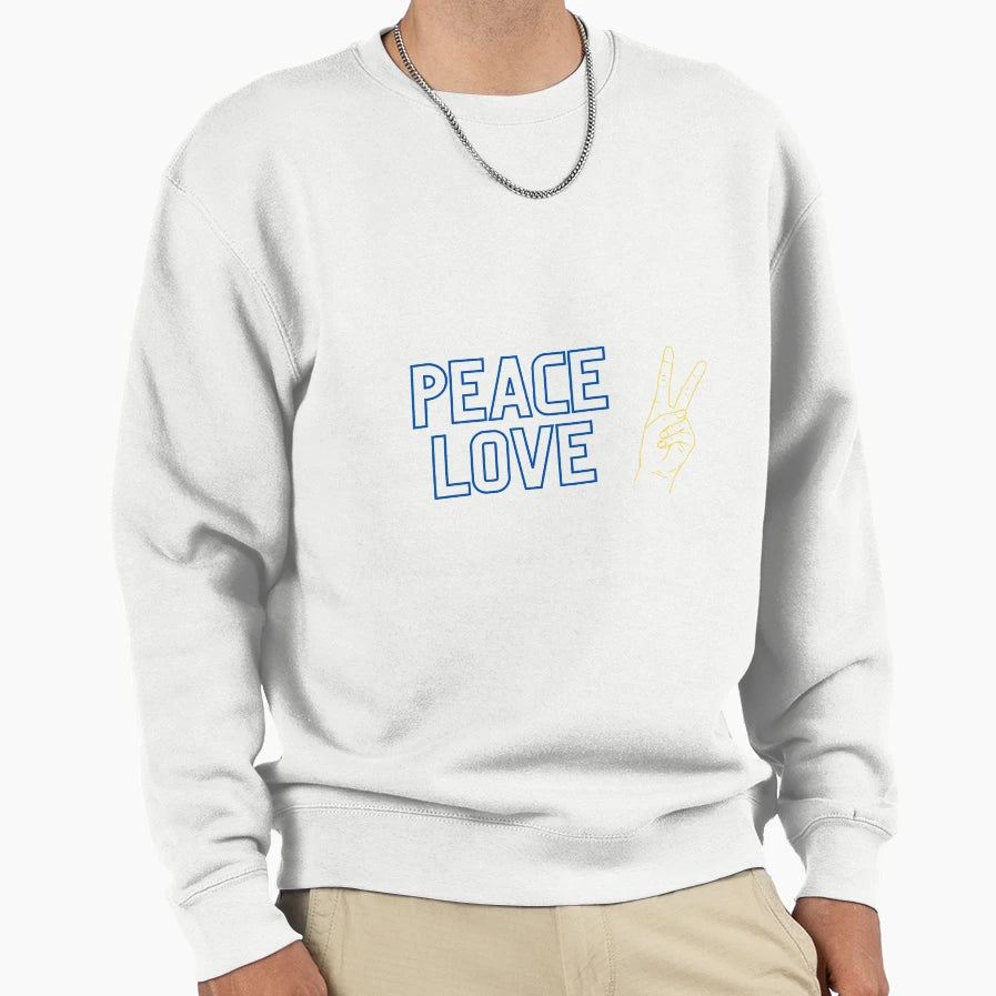 Peace Love Sweatshirt - Novelty Apparel Men Women - T-Shirt, Sweatshirt, Hoodie