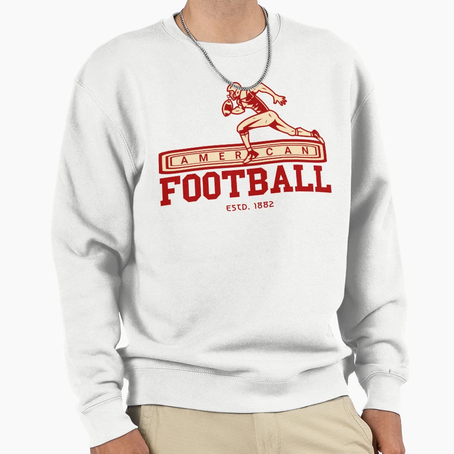 American Football Estd 1882 Sweatshirt - Graphic Print Unisex - T-Shirt, Sweatshirt, Hoodie